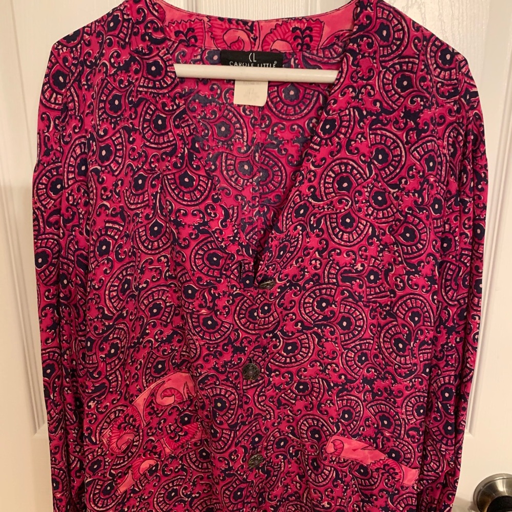 Vintage Carole Little Flowy Pantsuit